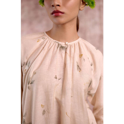Doodlage Hayde Beige Kurta with Palazzo