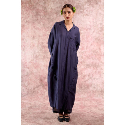 Doodlage Blake Navy Blue Kurta with Pant