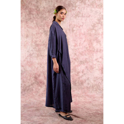 Doodlage Blake Navy Blue Kurta with Pant