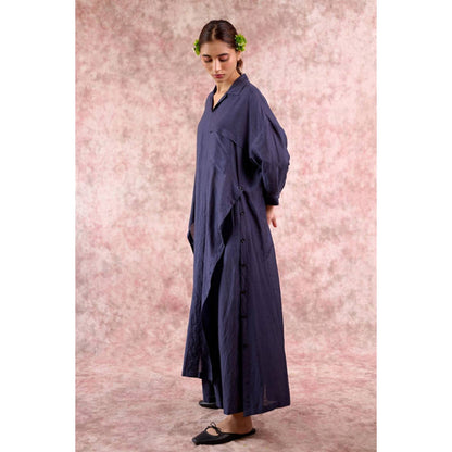 Doodlage Blake Navy Blue Kurta with Pant