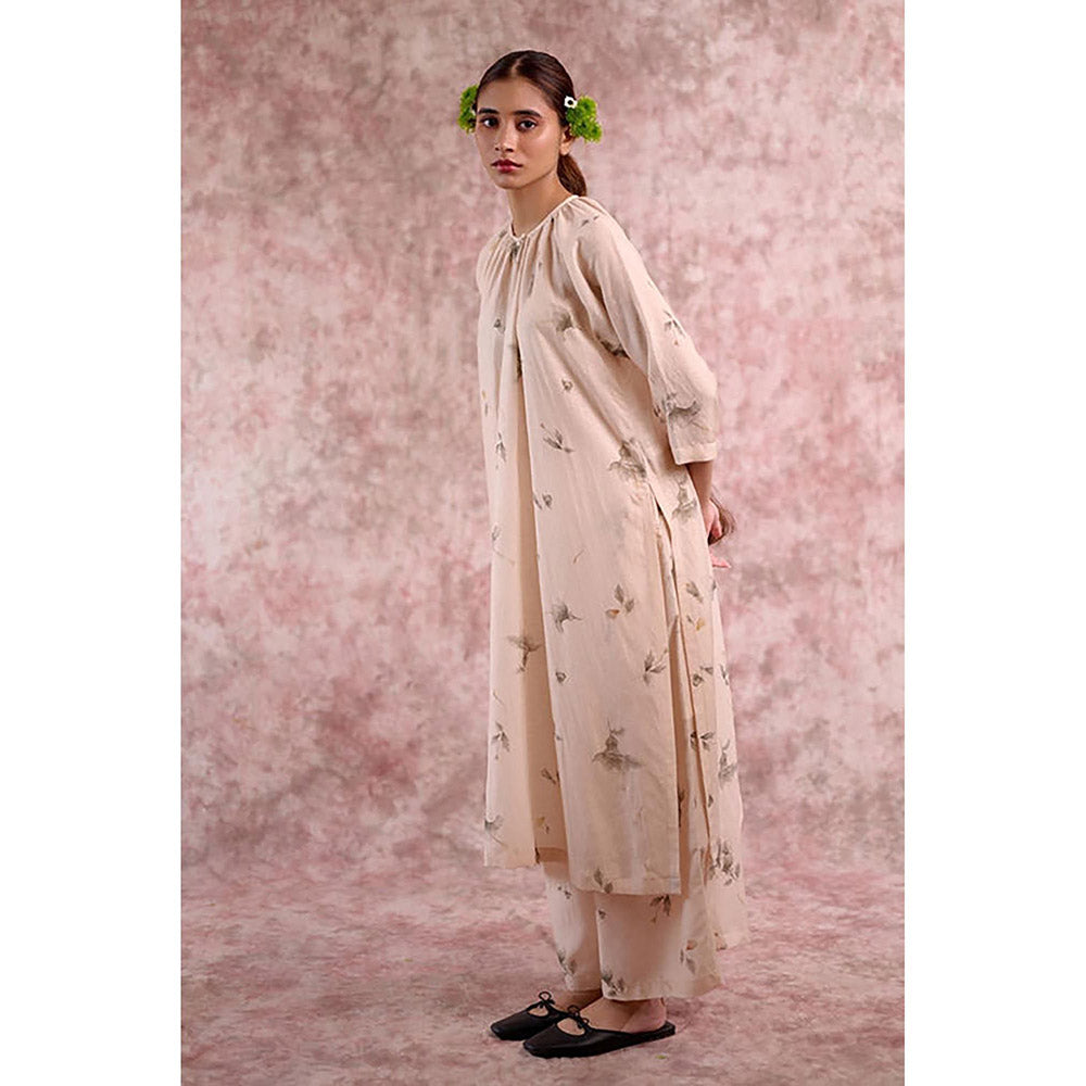 Doodlage Hayde Beige Kurta