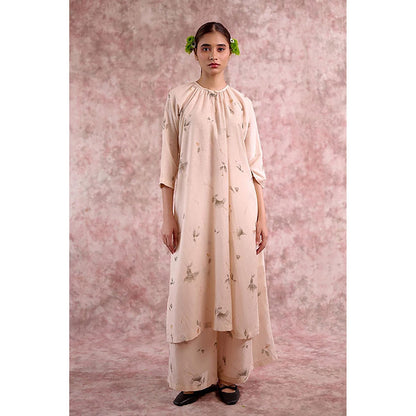Doodlage Hayde Beige Kurta