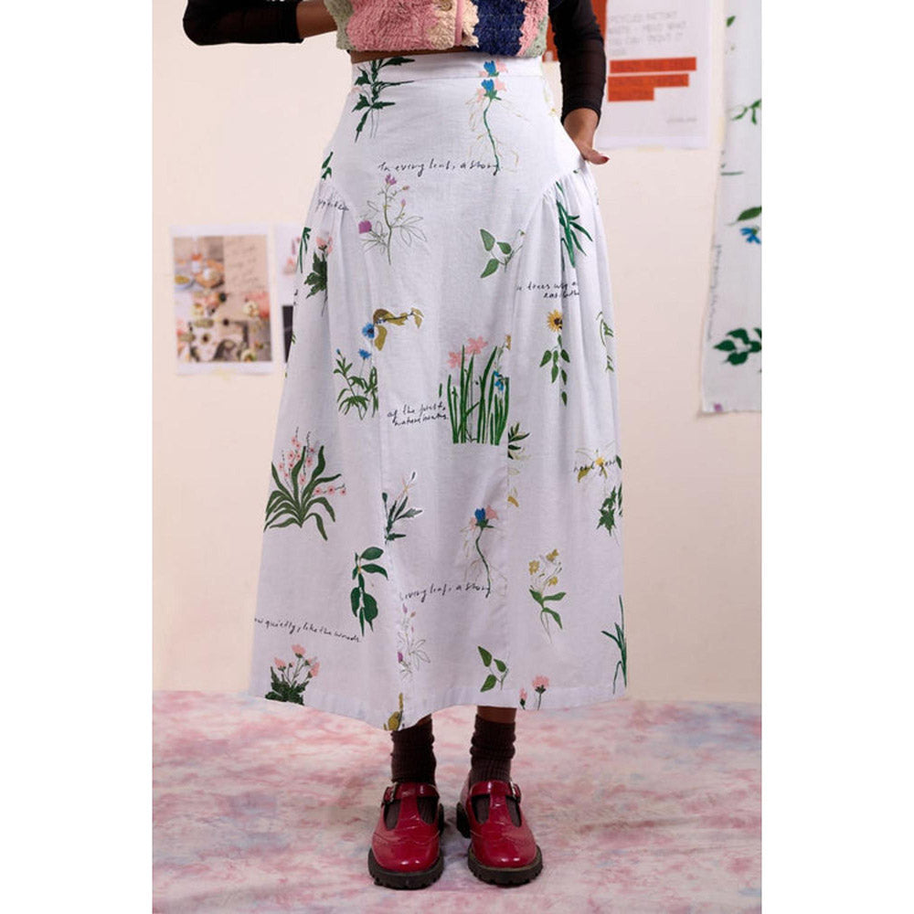 Doodlage Multi-Color Velora Printed Skirt