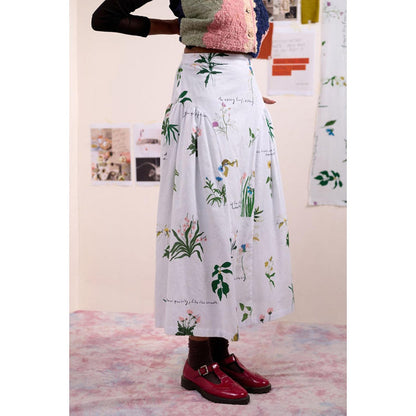 Doodlage Multi-Color Velora Printed Skirt