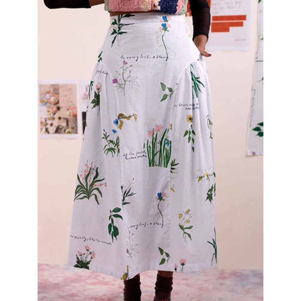 Doodlage Multi-Color Velora Printed Skirt