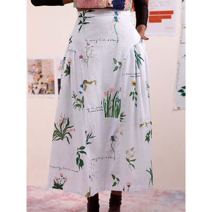 Doodlage Multi-Color Velora Printed Skirt