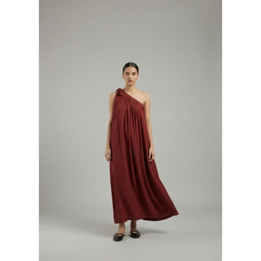 Doodlage Womens Maroon Daryl Dress
