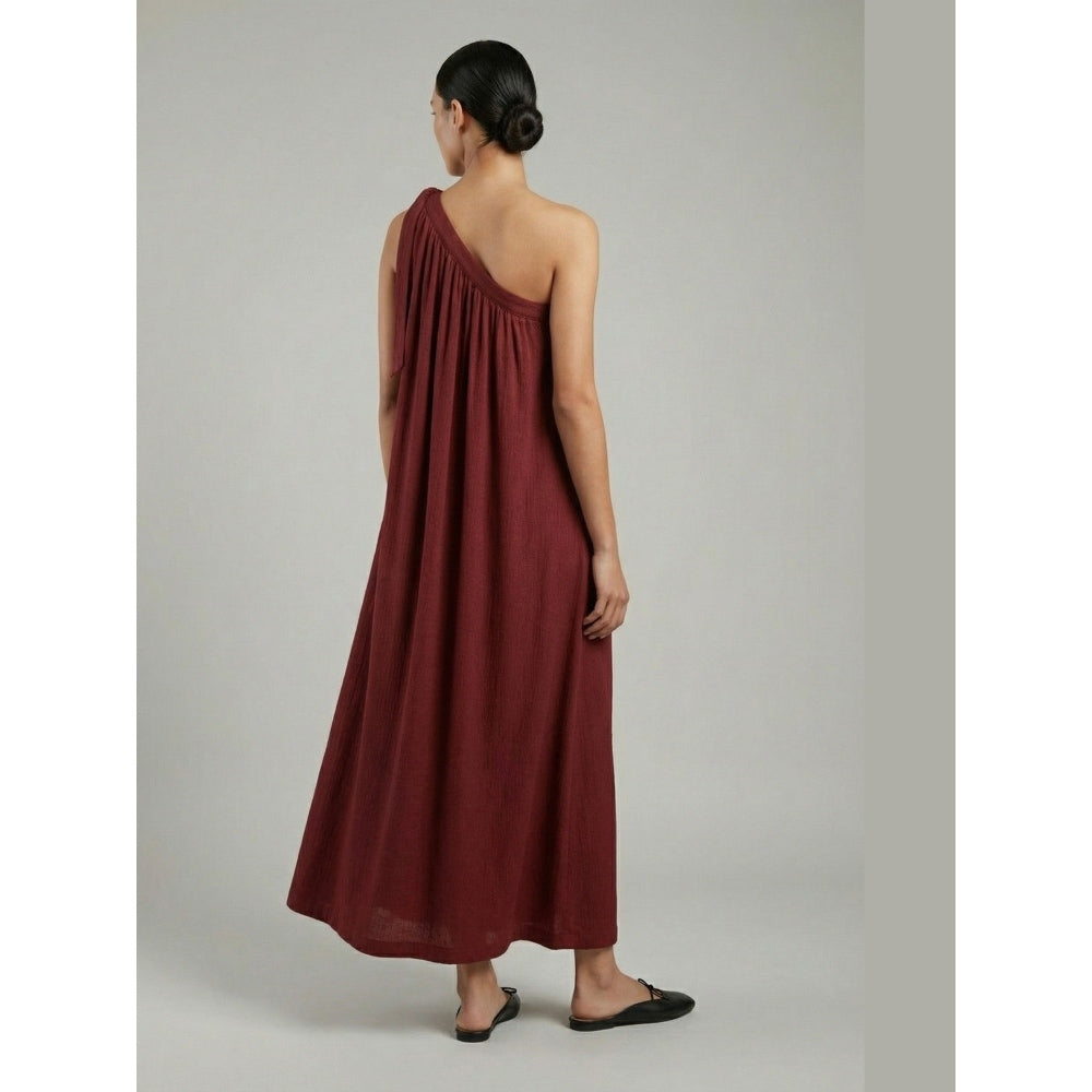 Doodlage Womens Maroon Daryl Dress