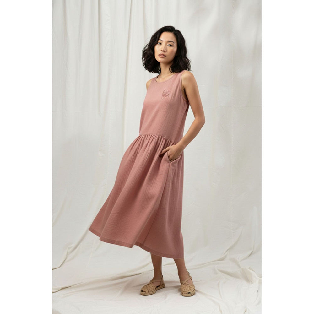 Doodlage Susan Pink Midi Dress
