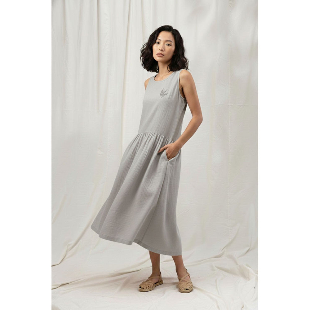Doodlage Susan Grey Midi Dress