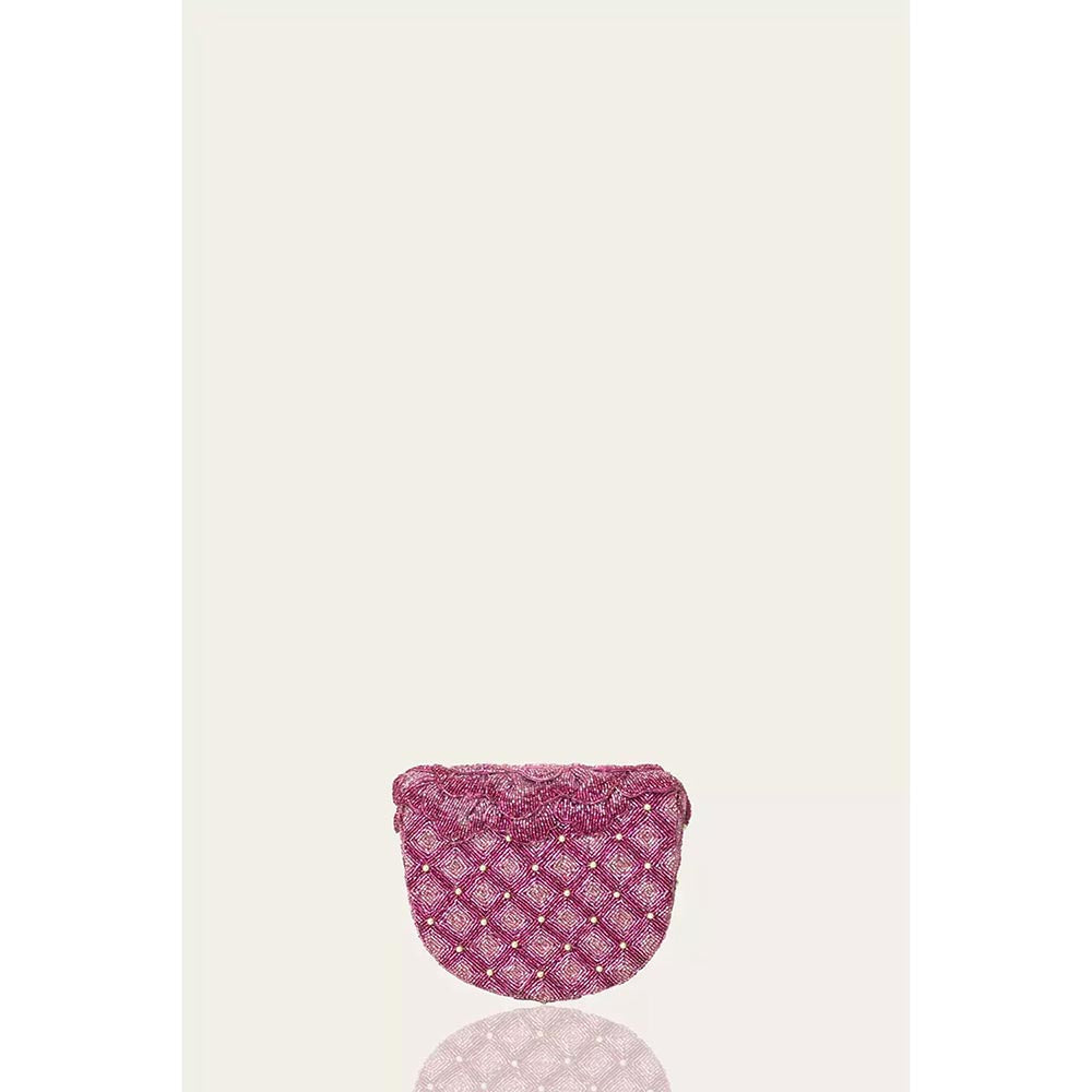 DOUX AMOUR Coco Pink Embellished Clutch