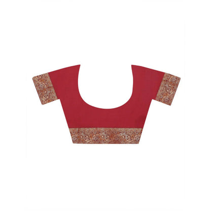 Dress & Dazzle Black Katan Silk Saree with Unstitched Blouse