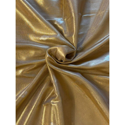 Dress & Dazzle Gold Paithani Tissue Saree with Unstitched Blouse