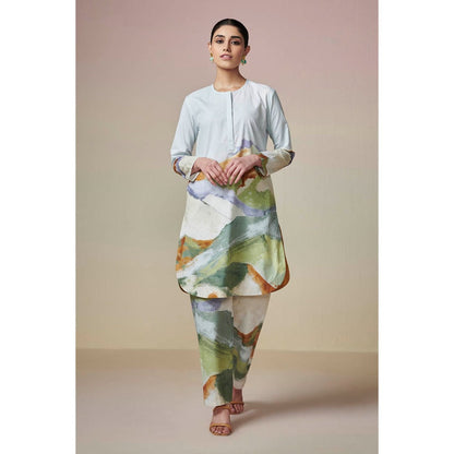 Dressfolk Light Blue Cotton Co-Ord (Set of 2)