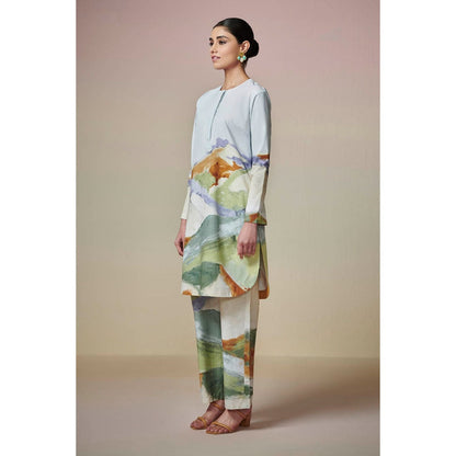 Dressfolk Light Blue Cotton Co-Ord (Set of 2)