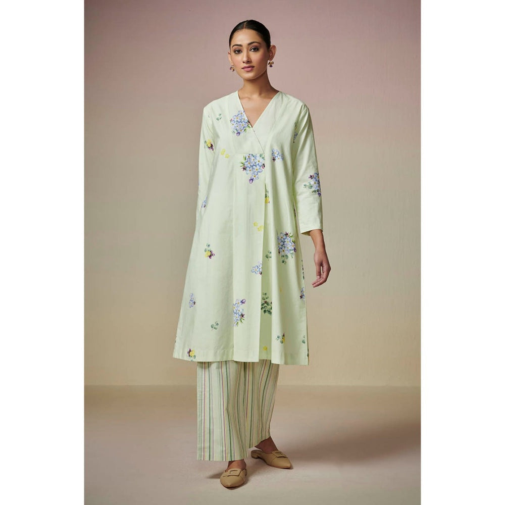 Dressfolk Pista Green Cotton Co-Ord (Set of 2)