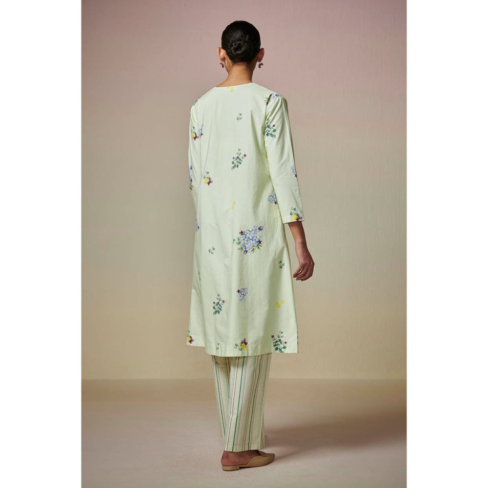 Dressfolk Pista Green Cotton Co-Ord (Set of 2)