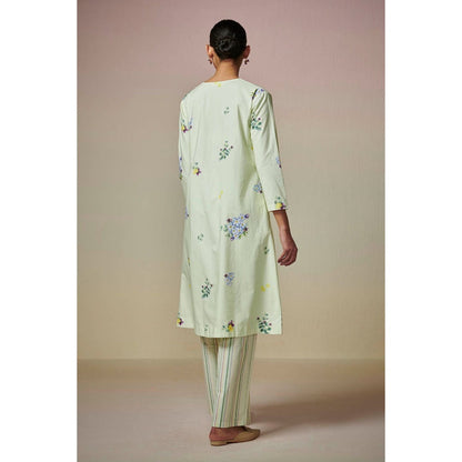 Dressfolk Pista Green Cotton Co-Ord (Set of 2)