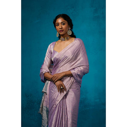 Dressfolk Handwoven Tissue Zari Saree With Matching Unstitched Blouse