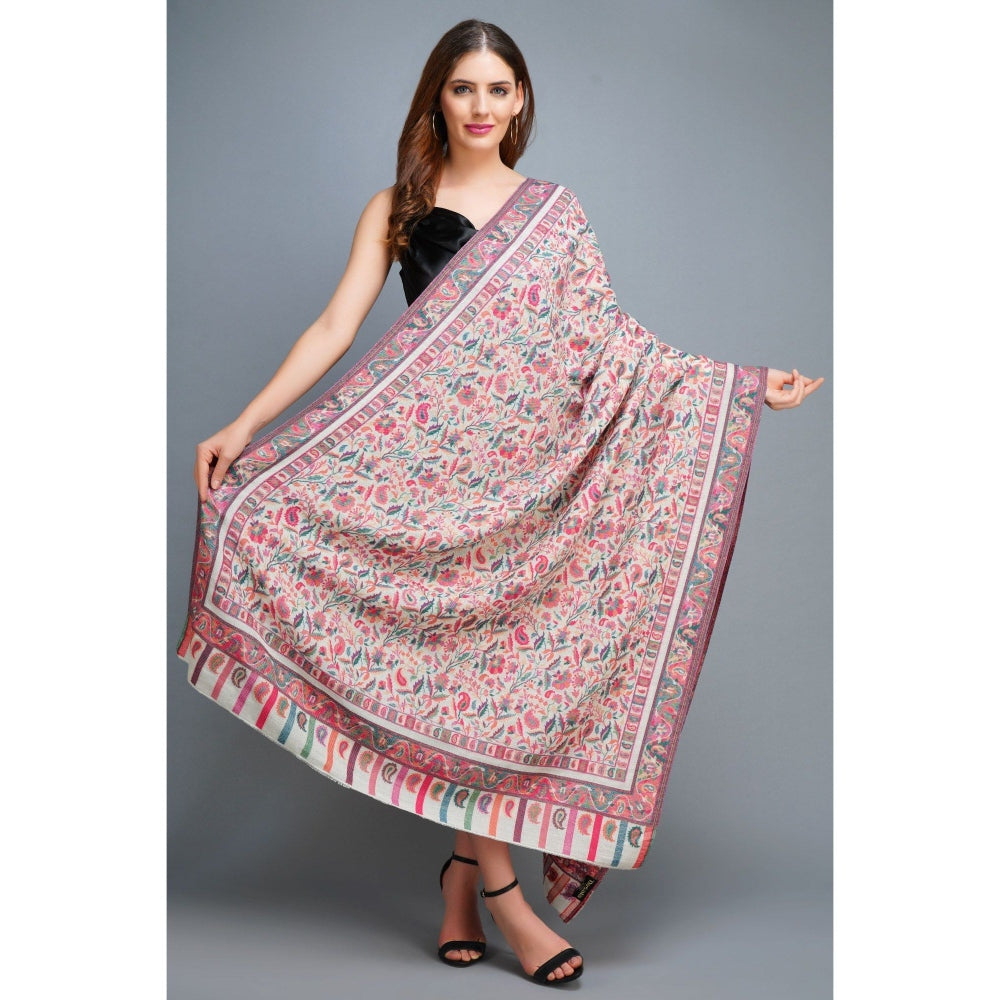 Dusala India Cashmere Multi-Color Kani Weave Shawl