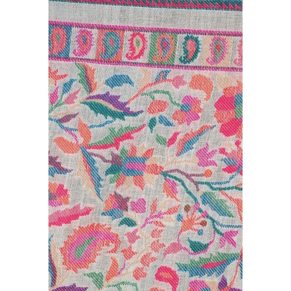 Dusala India Cashmere Multi-Color Kani Weave Shawl