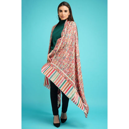 Dusala India Cashmere Multi-Color Kani Weave Shawl