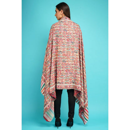 Dusala India Cashmere Multi-Color Kani Weave Shawl