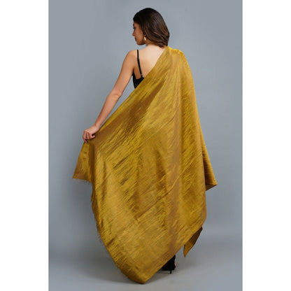 Dusala India Handwoven Gold Zari Pashmina Shawl