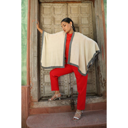 Dusala India Handwoven Pashmina Cape