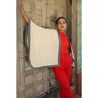 Dusala India Handwoven Pashmina Cape