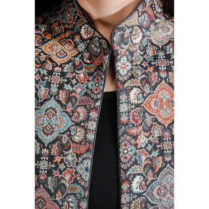 Dusala India Handwoven Pashmina Vintage Full Jacket With Paisley Design