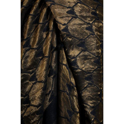 Dusala India Handwoven Cashmere Fine Wool Golden Zari Stole