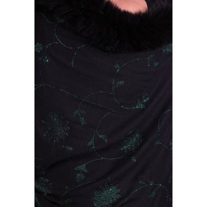 Dusala India Handwoven Cashmere Fine Wool Fish Design Embellished/Sequined Stole