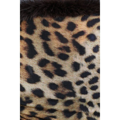 Dusala India Handwoven Cashmere Fine Wool Digital Animal Print With High Quality Fur