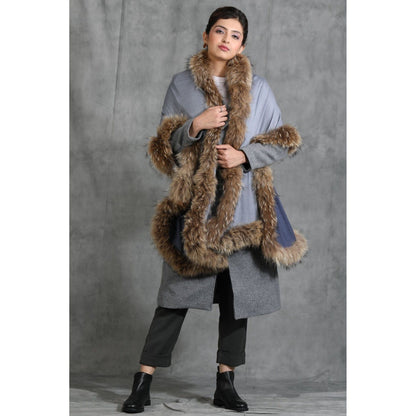 Dusala India Handwoven Cashmere Fine Wool High-Quality Fur Stole