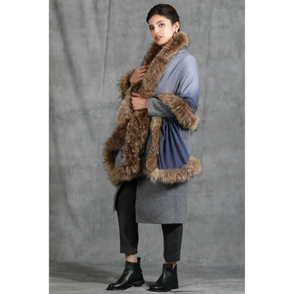 Dusala India Handwoven Cashmere Fine Wool High-Quality Fur Stole
