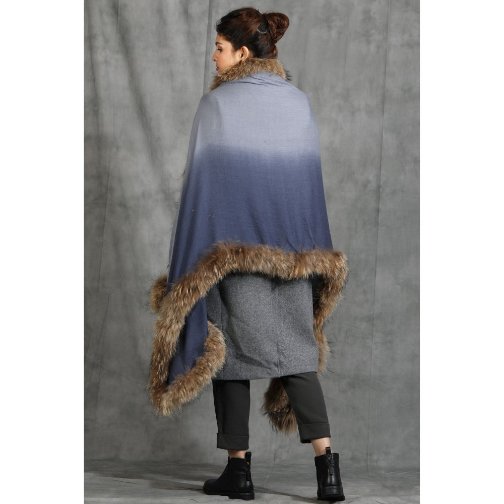 Dusala India Handwoven Cashmere Fine Wool High-Quality Fur Stole