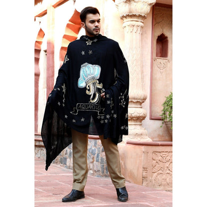 Dusala India Aquarius Sequence Pipe Work and Thread Work Shawl