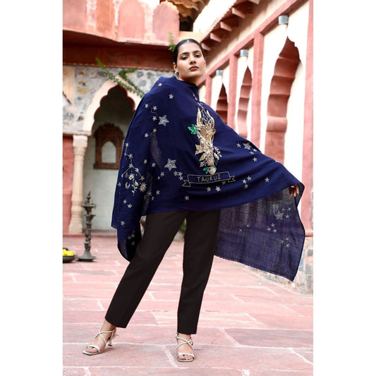 Dusala India Taurus Sequence Pipe Work and Thread Work Stole