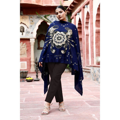 Dusala India Cancer Sequence Pipe Work and Thread Work Stole