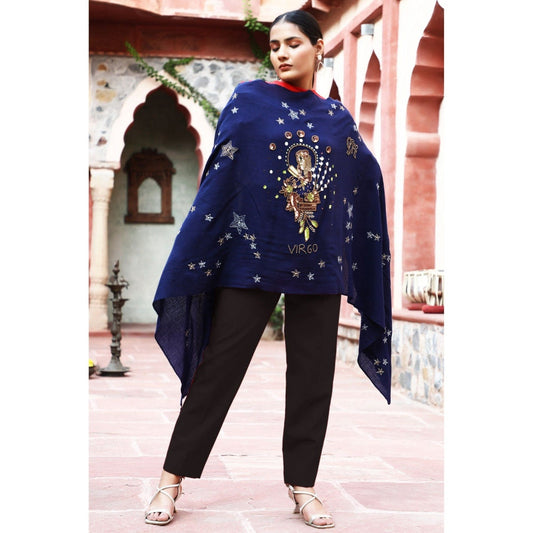 Dusala India Virgo Sequence Pipe Work and Thread Work Stole