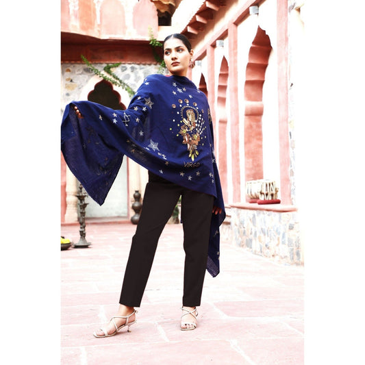 Dusala India Virgo Sequence Pipe Work and Thread Work Stole