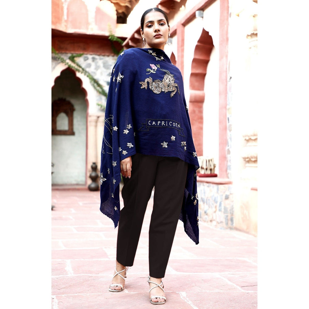 Dusala India Capricorn Sequence Pipe Work and Thread Work Stole