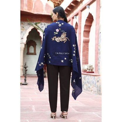 Dusala India Capricorn Sequence Pipe Work and Thread Work Stole