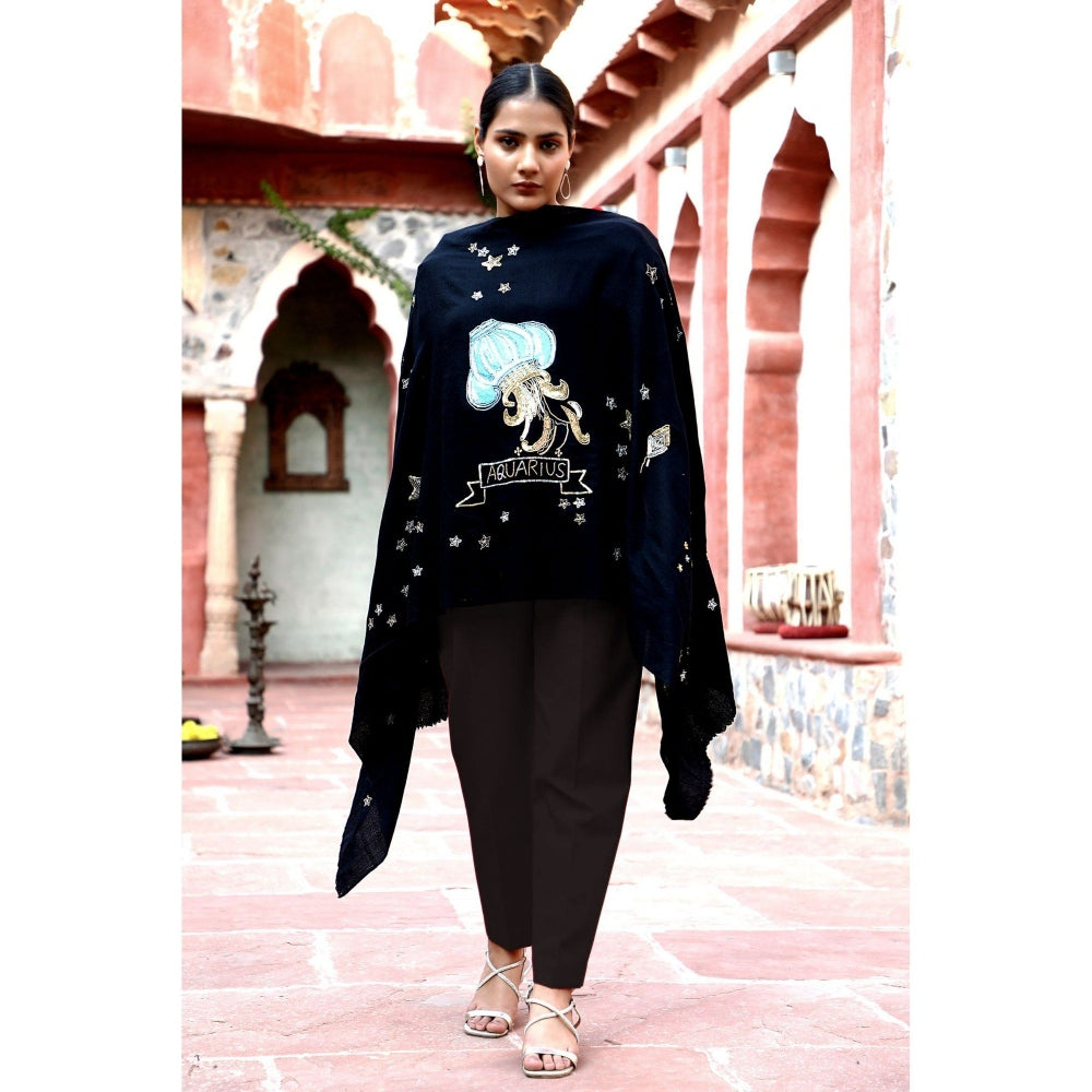 Dusala India Aquarius Sequence Pipe Work and Thread Work Stole