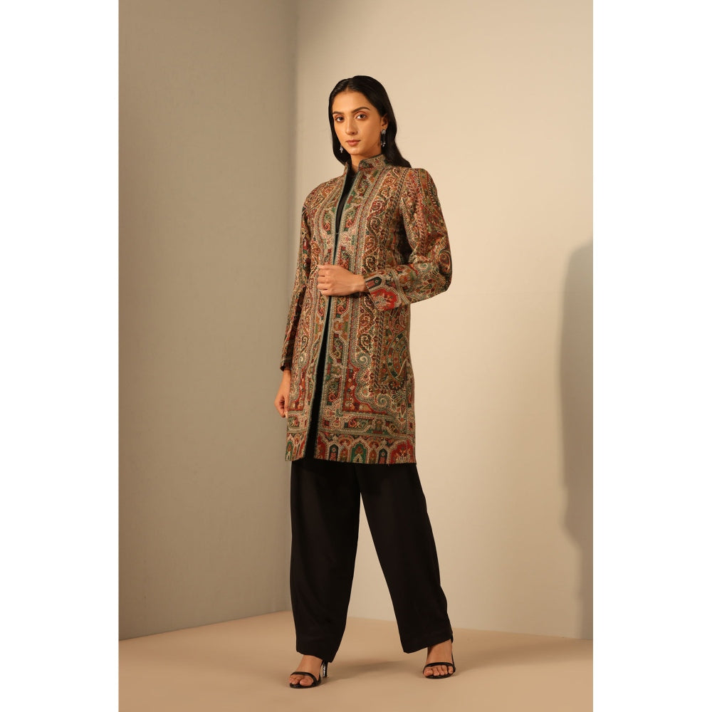 Dusala India Nuria Fine Wool Silk Full Jacket