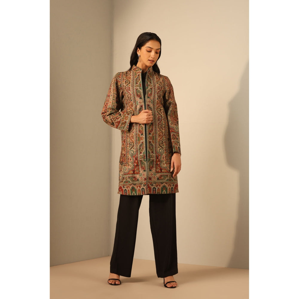 Dusala India Nuria Fine Wool Silk Full Jacket