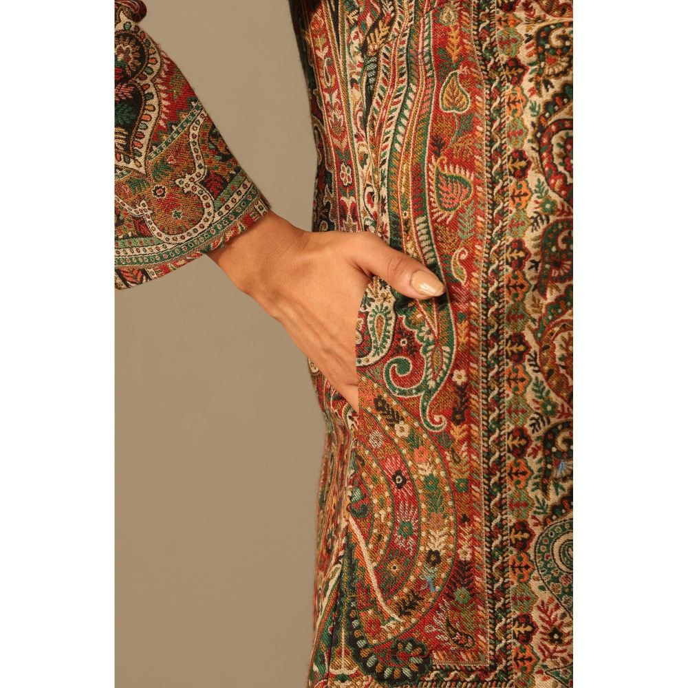 Dusala India Nuria Fine Wool Silk Full Jacket