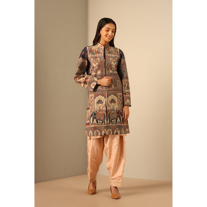 Dusala India Naira Fine Wool Silk Full Jacket