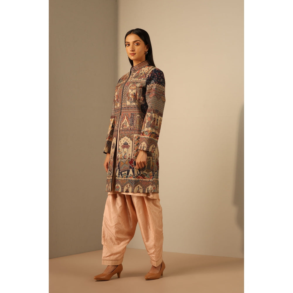 Dusala India Naira Fine Wool Silk Full Jacket